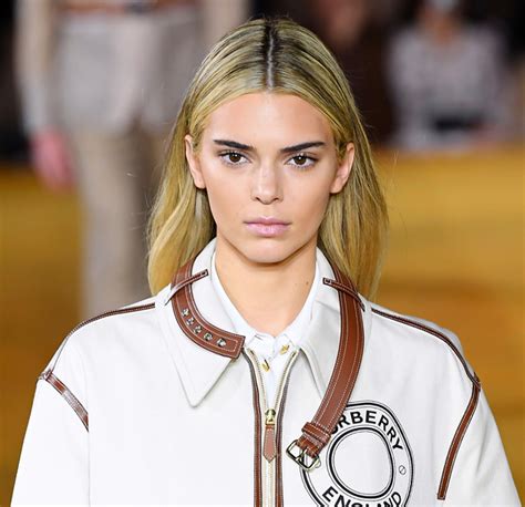 kendall jenner blonde burberry|Kendall Jenner Goes Blonde for the Burberry Show at .